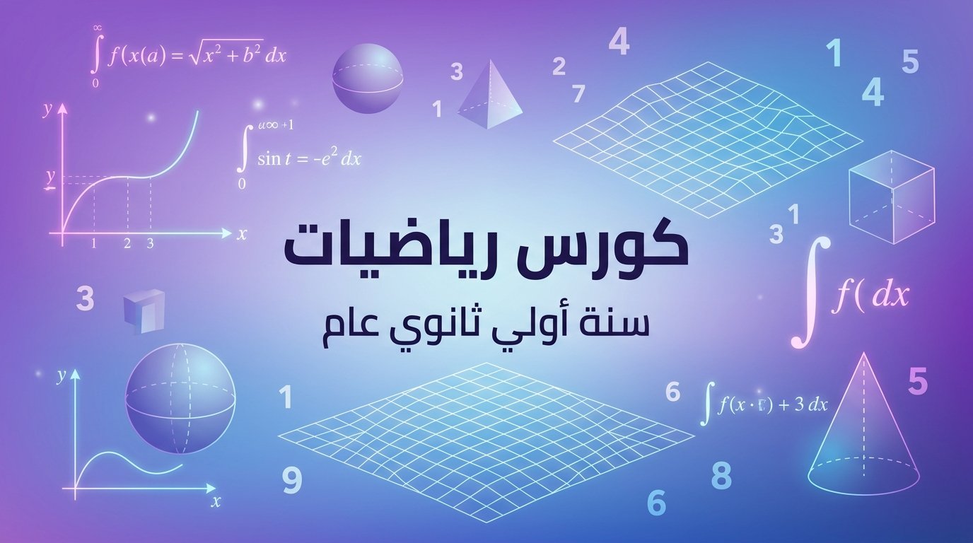 كورس الرياضيات للصف الأول الثانوي
